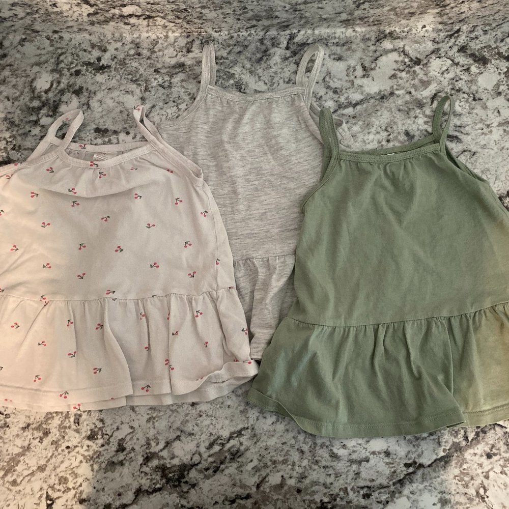 H&M baby girl 3 summer dresses 12 month
